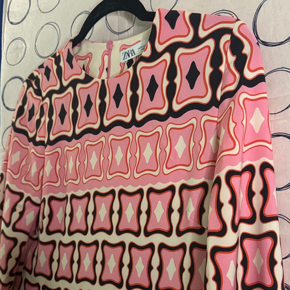 Zara Multicolor Patterned Top - Picture 4 of 4